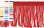 6 inch poly Chainette fringe