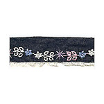 45mm Embroidered denim Ribbon